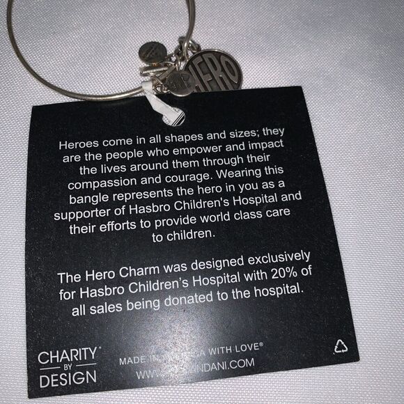 NEW Alex and Ani Charity by Design Hero Bracelet - Silver Toned Adjustable Size - Picture 5 of 7